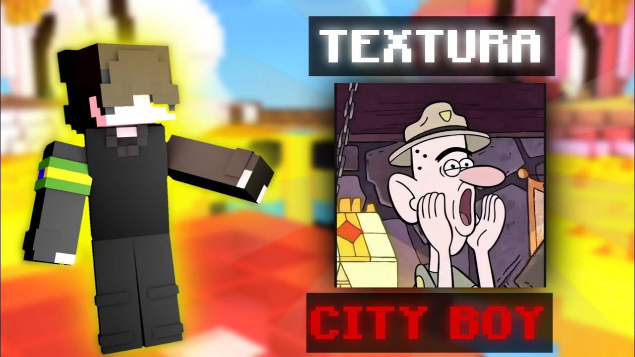 Joguei Bedwars com a textura do CITY BOY!