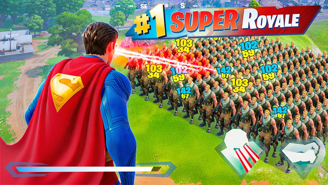 I Won ONLY using SUPERMAN! (Fortnite)