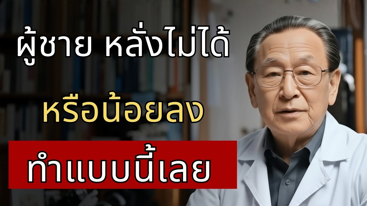 ผู้ชายอายุมากหลั่งไม่ได้ หมอ 20 ปีบอก 3 วิธีแก้ได้ผลจริง พร้อมเรื่องต่อมลูกหมากที่ไม่มีใครเคยอธิบาย.