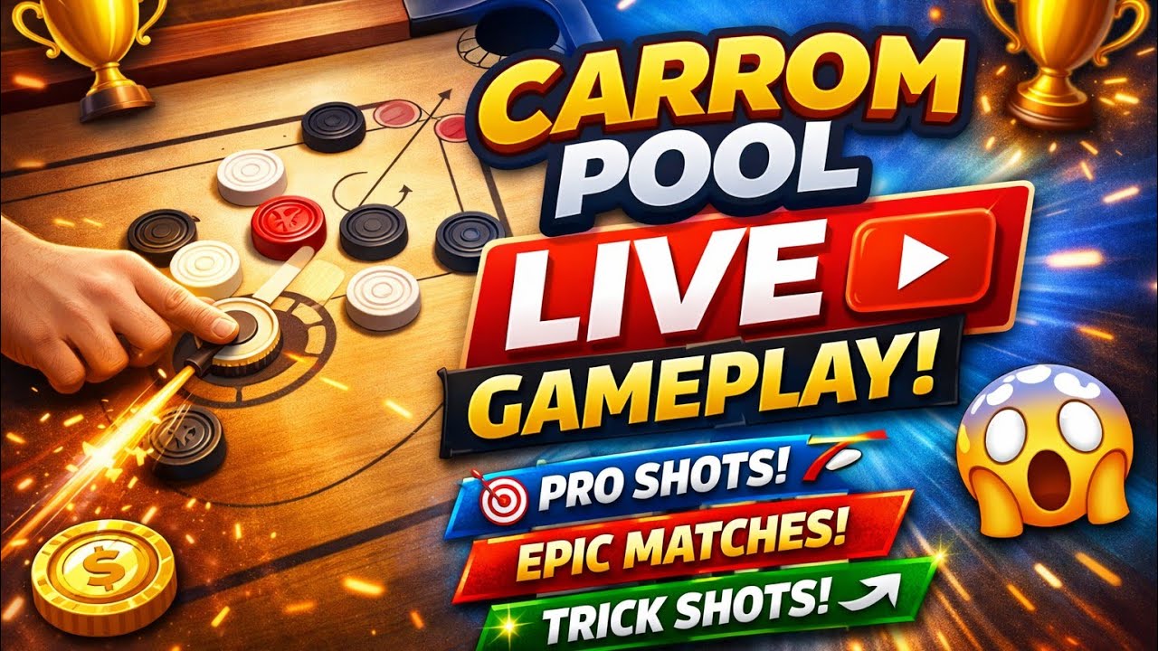 🟡Carrom Pool Live Gameplay | Zephra Gaming