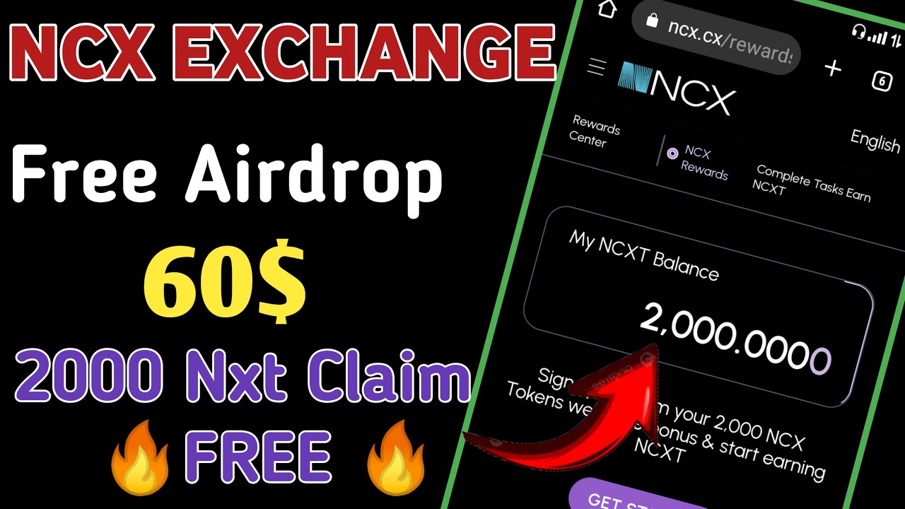 Ncx Exchange Airdrop Guide ✔️|| New Instant 60$ Free Airdrop 🔥|| 2000 Ncx Token Claim 🔥
