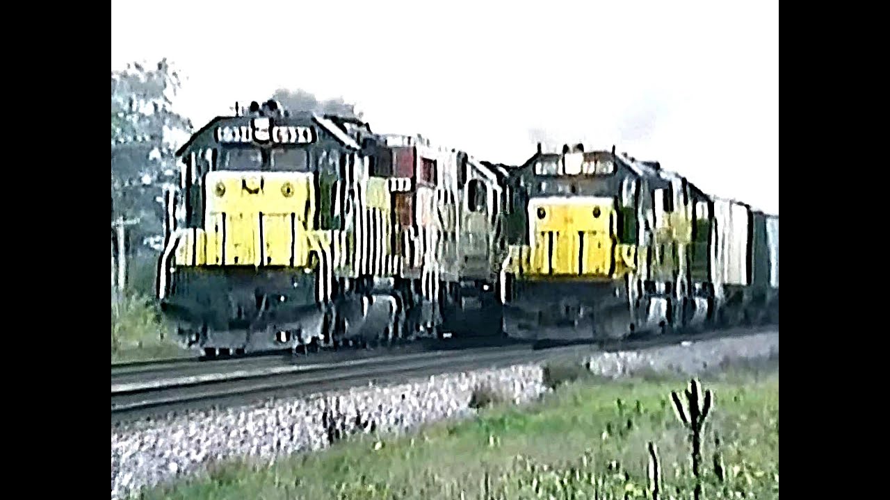 Chicago & North Western Rwy Videos 1988 thru 1990 Classic trains footage