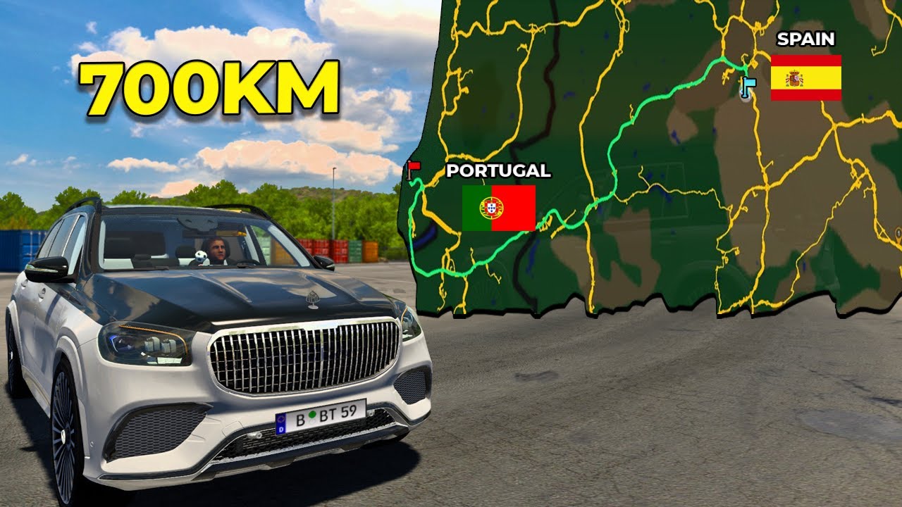 ETS2 Road Trip (Madrid to Lisbon) Spain to Portugal | Euro Truck Simulator 2
