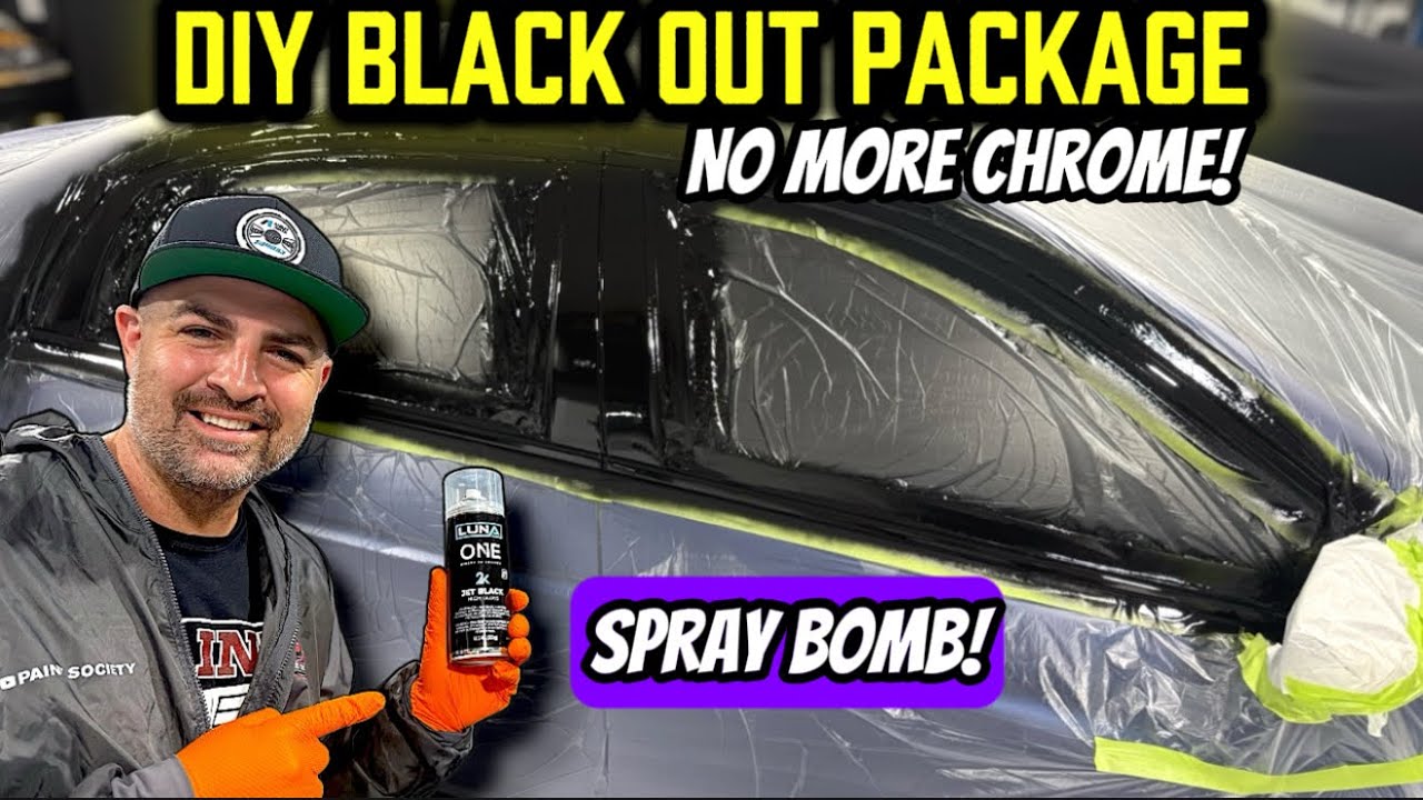 Permanently Restore Old Faded Paint & Black Out Chrome Trim with Spray Paint!
