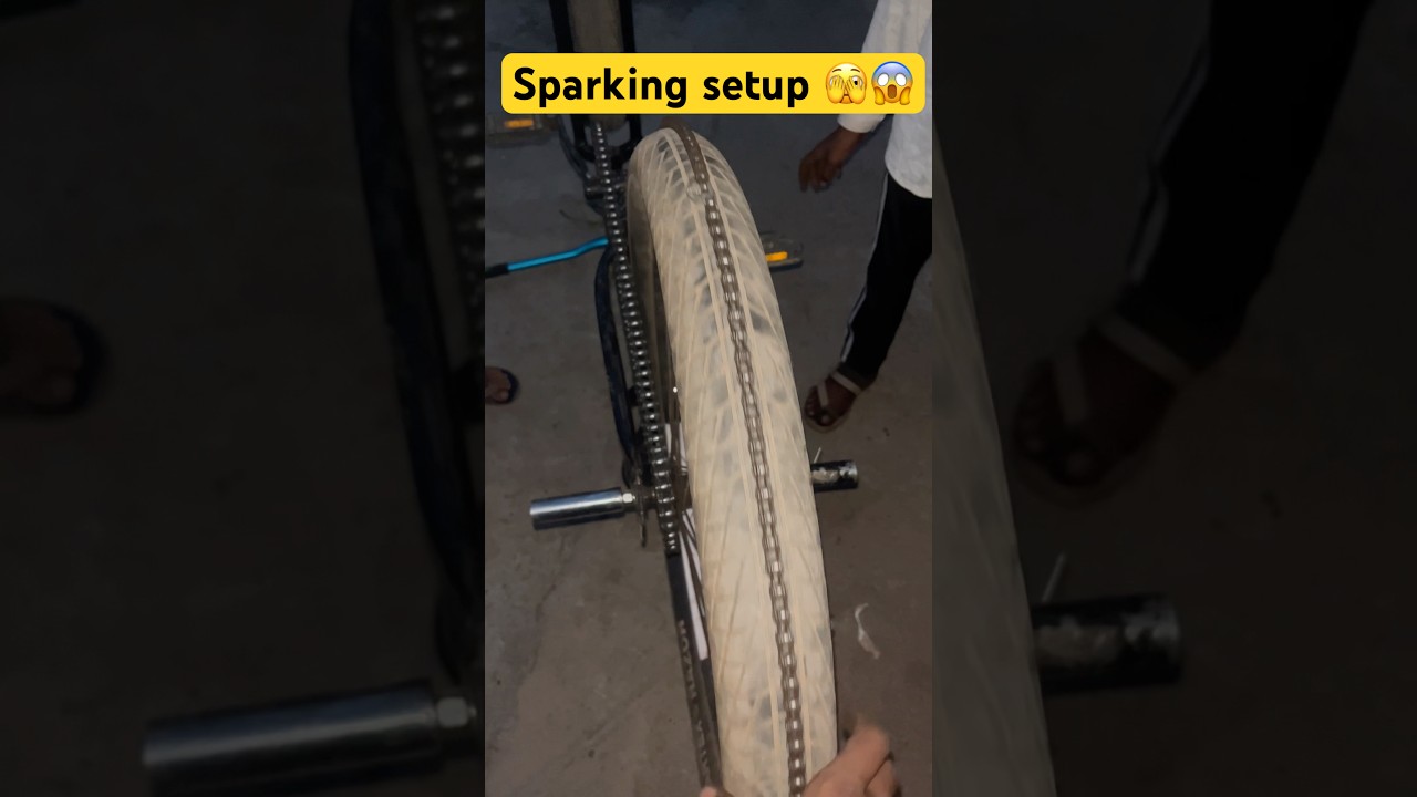 Cycle ke tyre aur chappal per chain bandke sparking kar sakte hain ya nhi ||