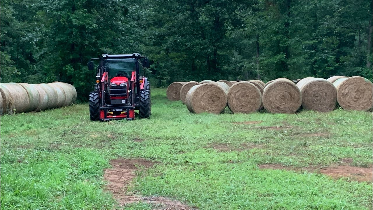 Hauling Hay with Massey Ferguson 4707 2023!