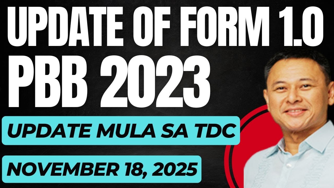 DEPED PBB 2023 FORM 1.0  LATEST UPDATE || NOVEMBER 18,  2025