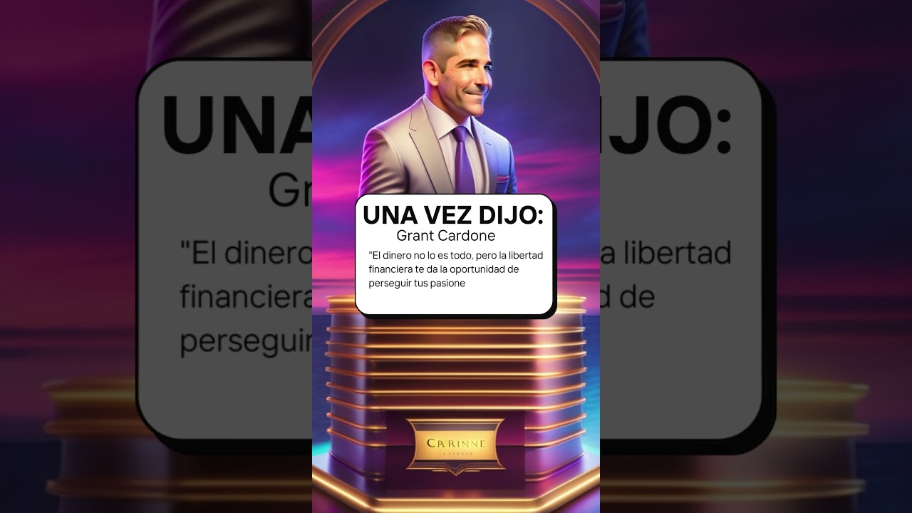 Frases motivadoras para tener &eacute;xito financiero. 👁️💵 #exitofinanciero #exito #grantcardone