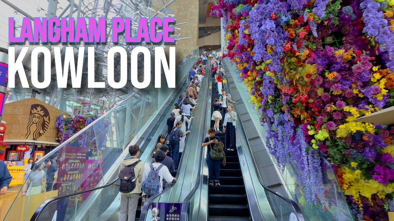 【4K】𝐖𝐀𝐋𝐊 🇭🇰 Langham Place in Mong Kok, Kowloon Hong Kong 香港九龙旺角朗豪坊