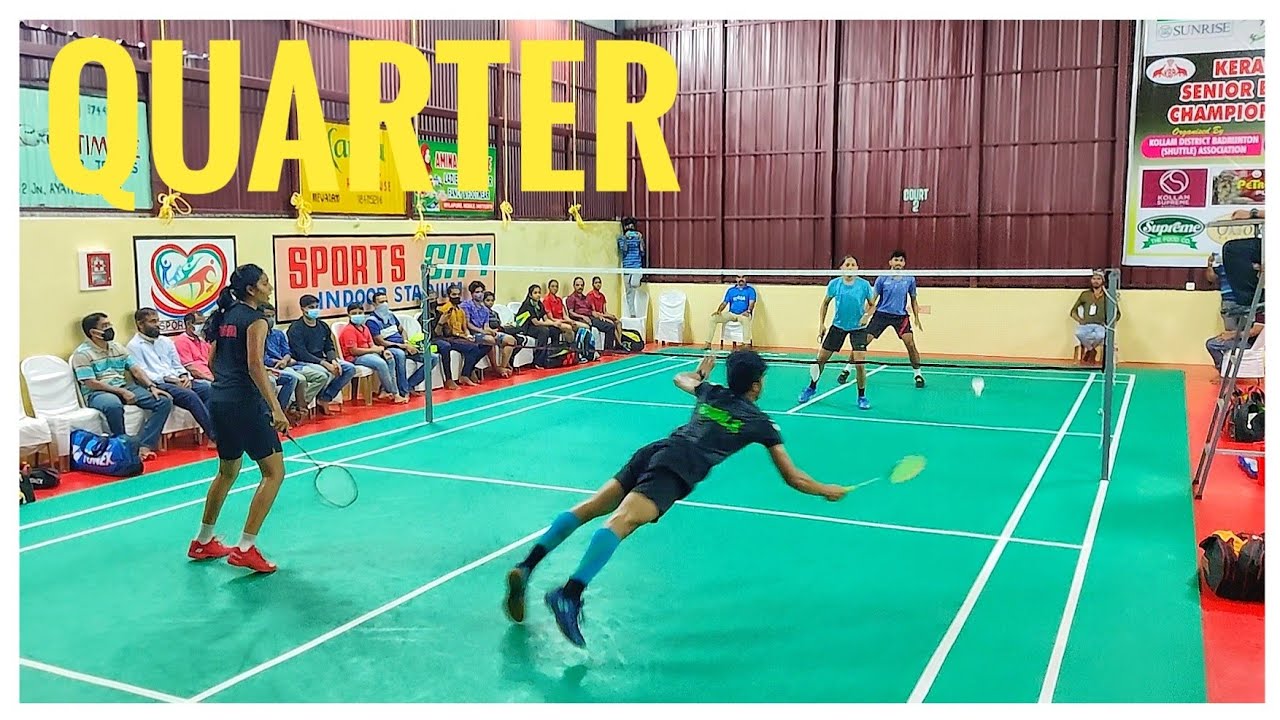 KAMAL/GOWRI VS ARAVIND/NAYANA: SENIOR STATE BADMINTON CHAMPIONSHIP MIXED DOUBLES QUARTER FINAL 2021