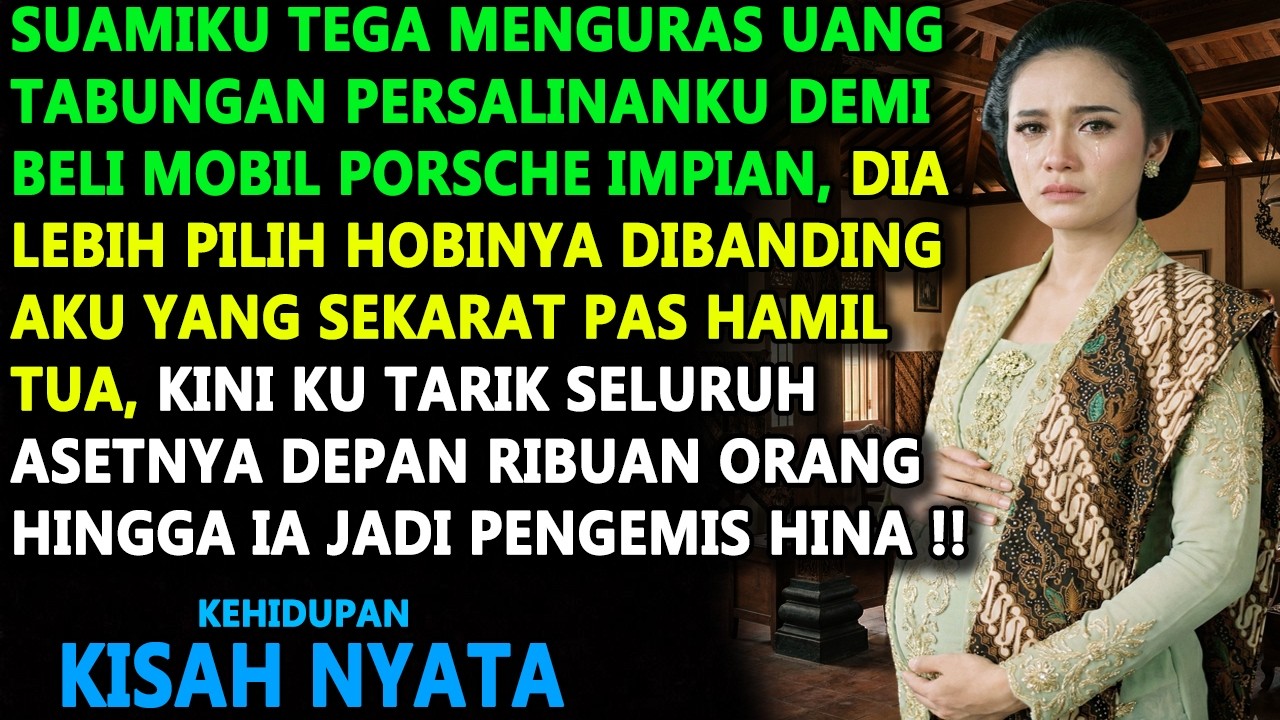 SUAMIKU CURI UANG LAHIRAN DEMI PORSCHE SAAT HAMIL TUA, IA NANGIS KU TARIK ASETNYA DEPAN RIBUAN ORANG