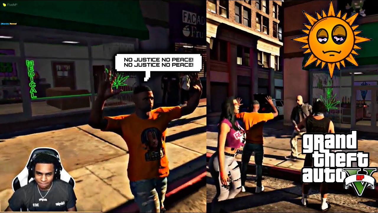 YBN almighty jay Almost Get’s Arrested For Protesting!😅 |GTA V RP *Hilarious*