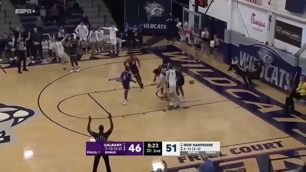 Men's #AEHoops, Jan. 24, 2026: New Hampshire 80, UAlbany 72