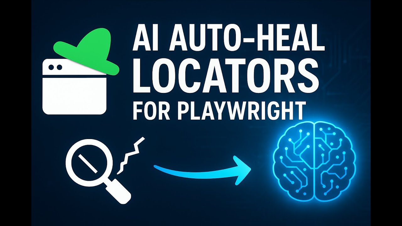 🤖Playwright Auto-Heal Locators in Action |AI-Powered Self-Healing Tests|  #playwright#testautomation