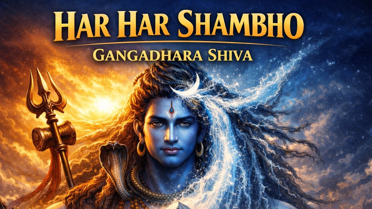 GANGADHARA SHIVA 🔱 Powerful Shiva Song | Har Har Mahadev Chant | Ganga & Shiva Devotional Song
