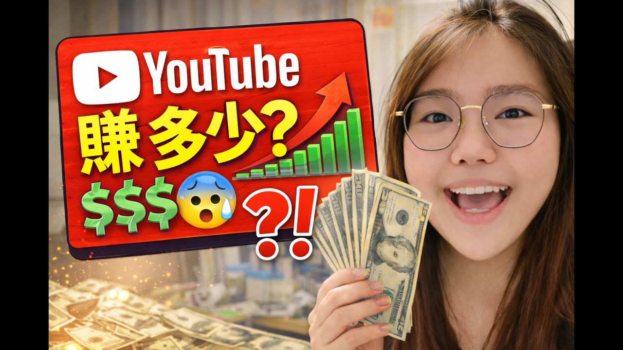 做YouTube真的好賺嗎？公開我的YouTube收入 | My YouTube Income Revealed