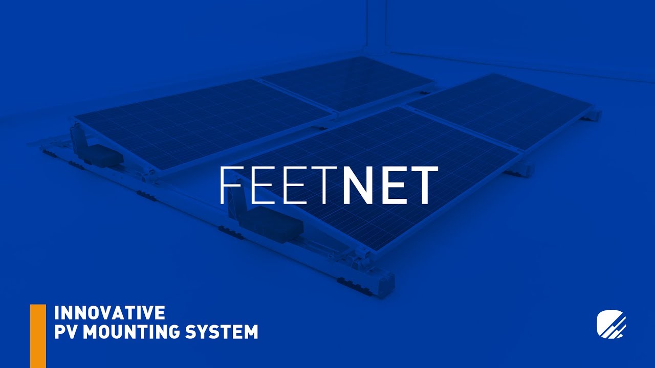 🇬🇧 FEETNET - PV mounting system on flat roofs