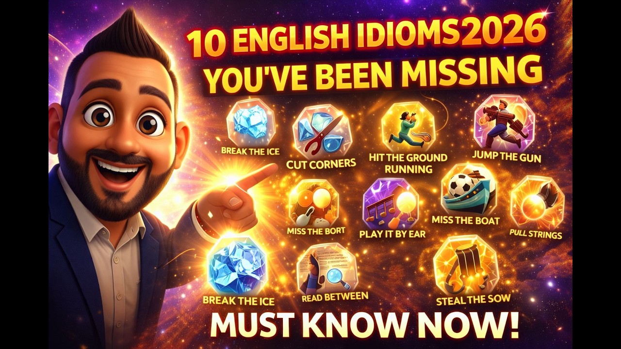 10 English Idioms MUST Know in 2026 #learnenglish #idioms #spokenenglish