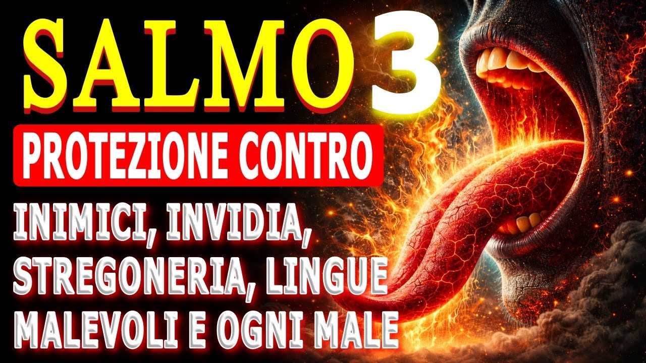 🔥POTENTE SALMO 03: SCACCIARE E ALLONTANARE NEMICI, INVIDIA, STREGONERIA, LINGUE MALEVOLI E OGNI MALE