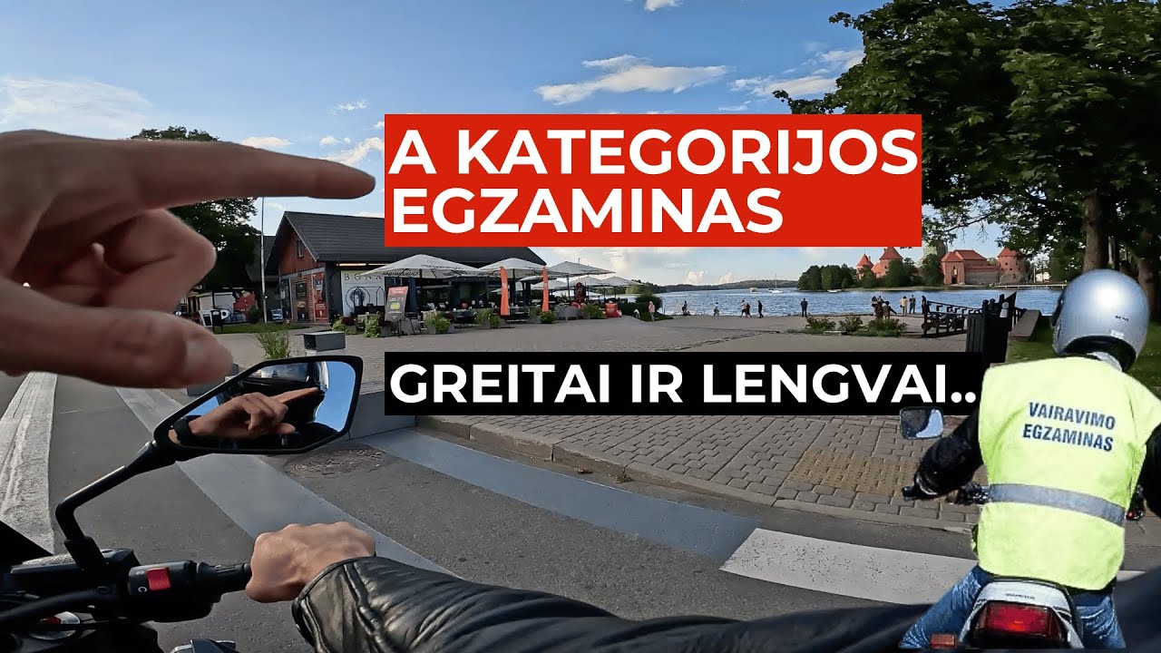 Kaip Išlaikyti A Kategorijos Egzamina Iš Pirmo Karto? | Moto Vlogas #7
