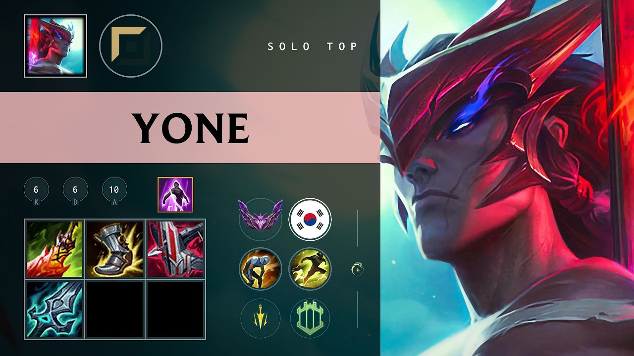 Yone Top vs Darius - KR Master Patch 26.10
