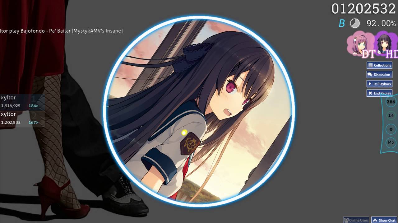 [osu!]Pa'Bailar -[MystykAMV's Insane] DT challenge