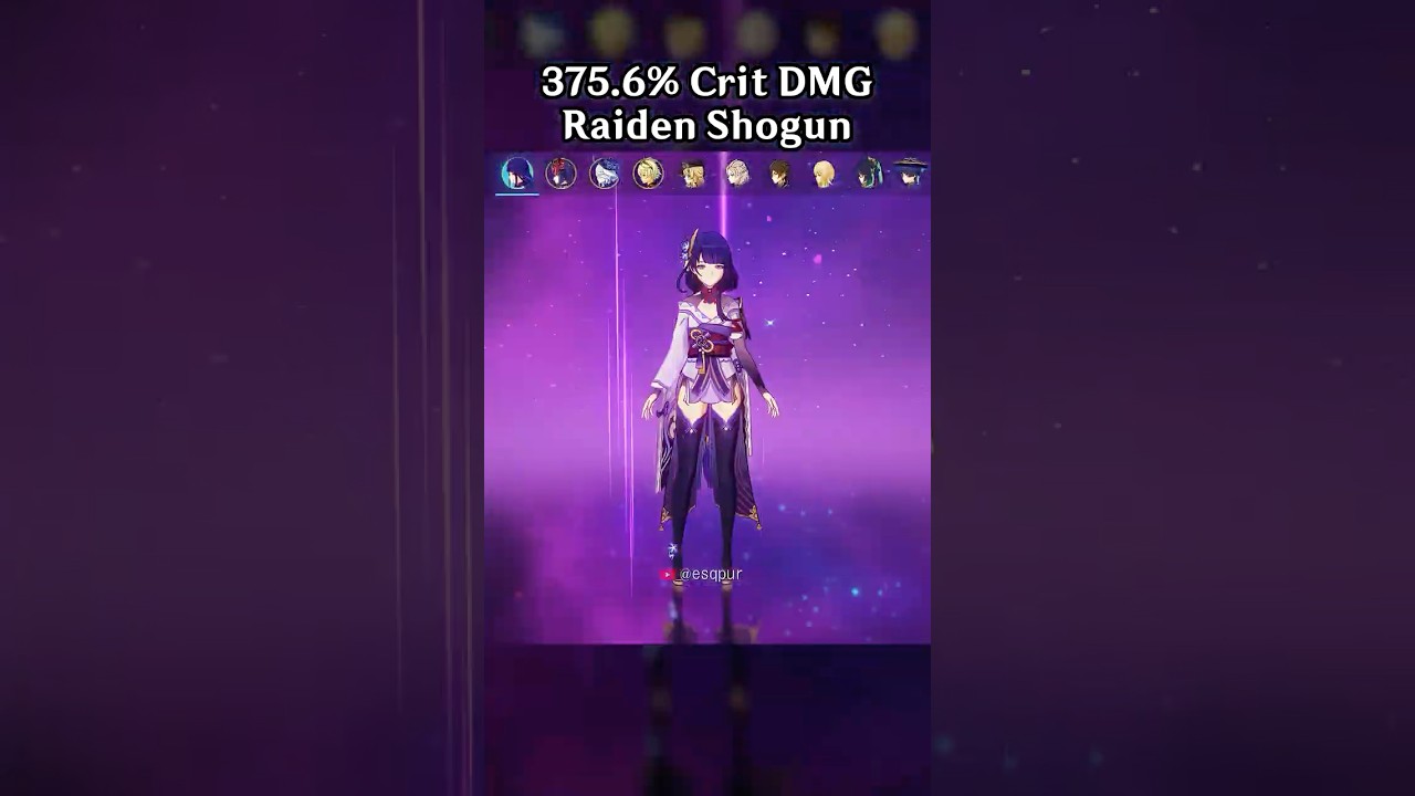 375.6% CRIT DMG RAIDEN SHOGUN
