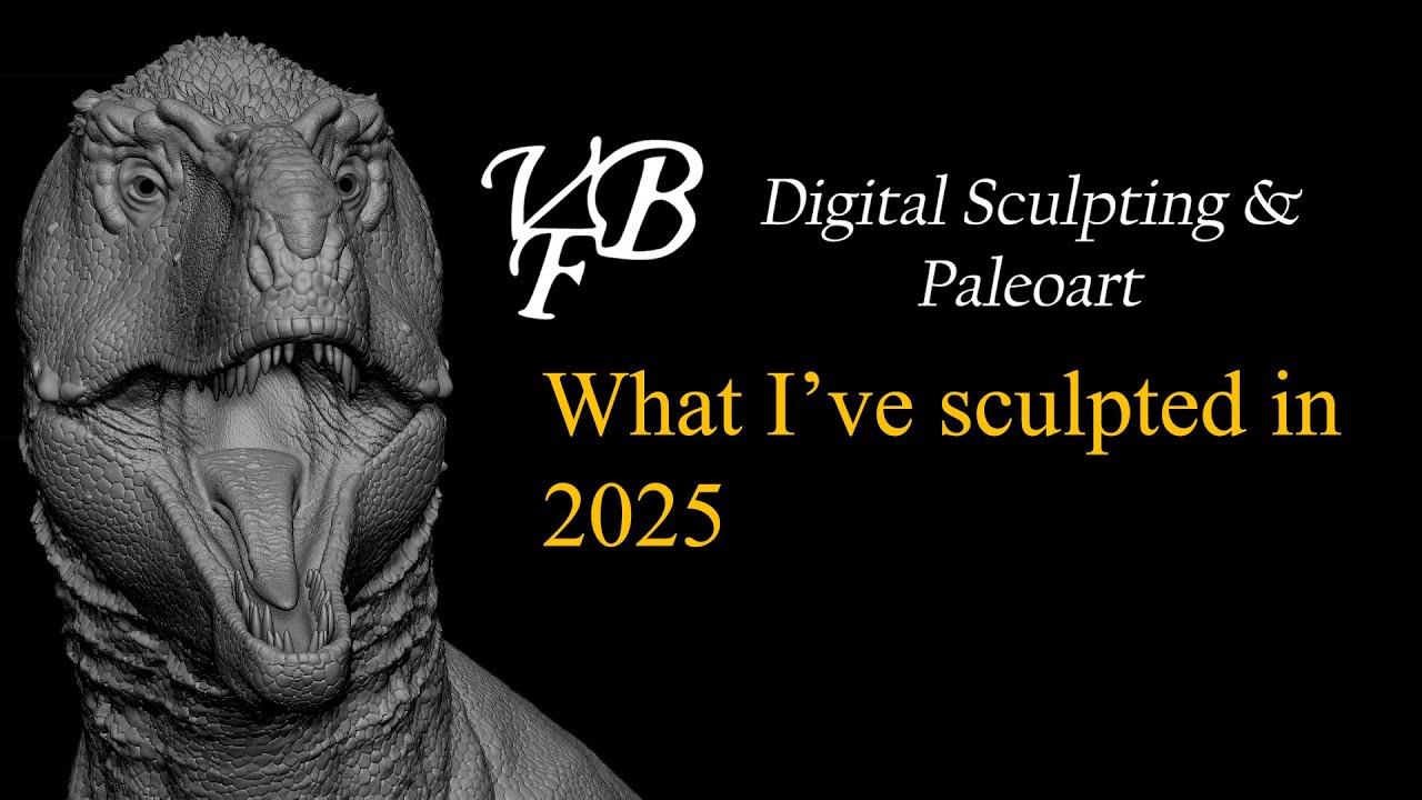 What I've sculpted in 2025 as a paleoartist