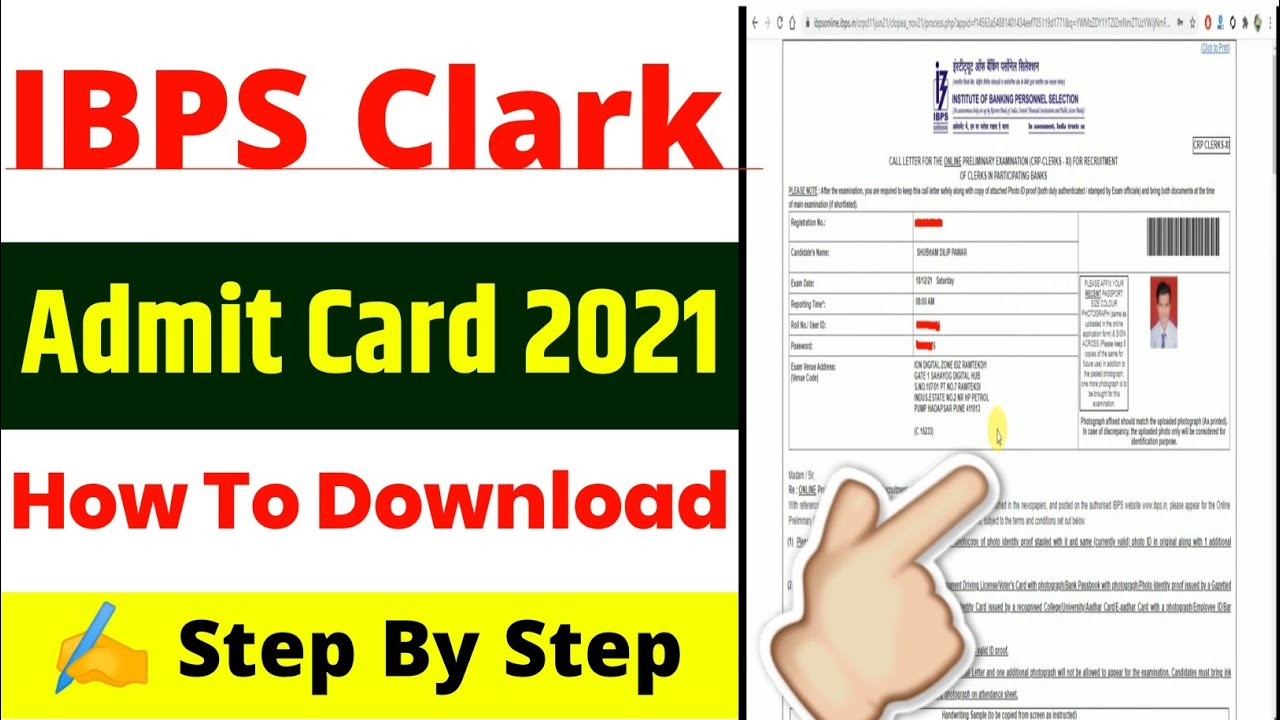 ibps clerk admit card 2021 || ibps clerk admit card 2021 download || ibps clerk admit card download