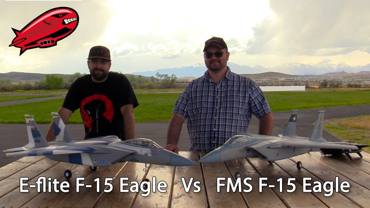 E-flite F-15 VS FMS F-15