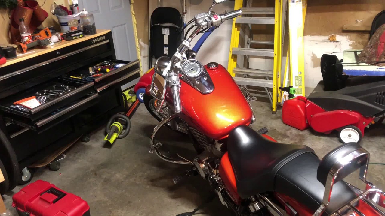 Установка светодиодных фар Honda Shadow 2012 года, включая OPT7