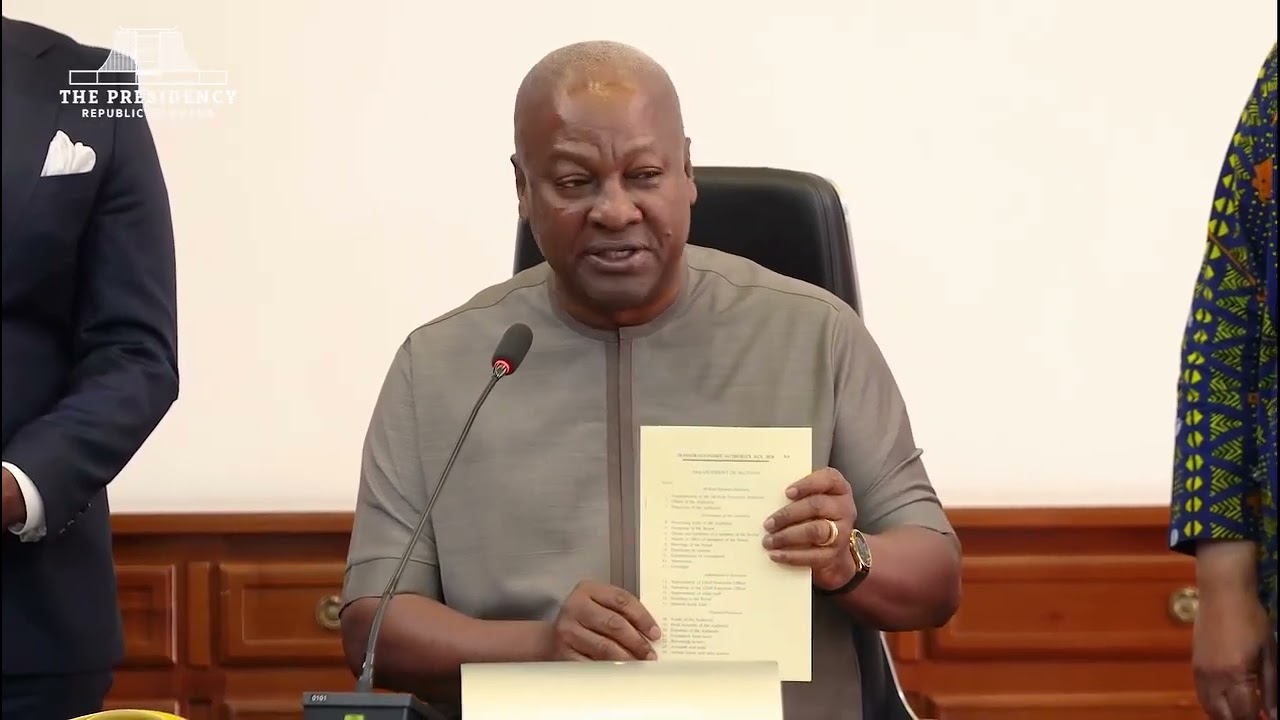 24 Hour Economy Authority established.  President Mahama signs Bill into Law. 