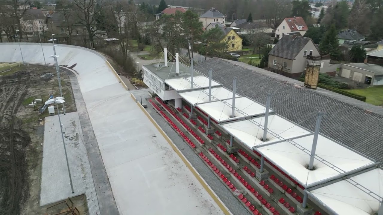 Sanierung der Radrennbahn