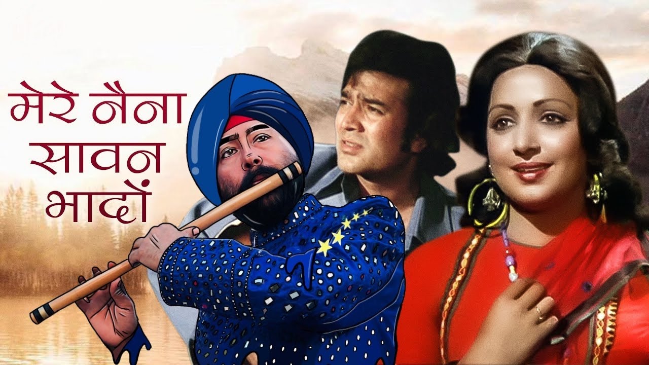MERE NAINA SAWAN BHADO LIVE FLUTE + SINGING PERFORMANCE
