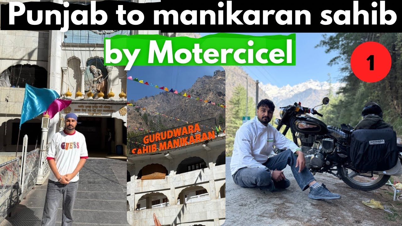 Punjab to manikaran sahib by motorcycle ☺️ | bullet ride 🏍️ || day 1 | jas bassi