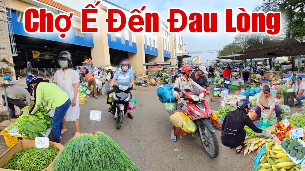 Chợ Bình Điền rau củ quả giá rẻ Ế đến đau lòng sáng nay