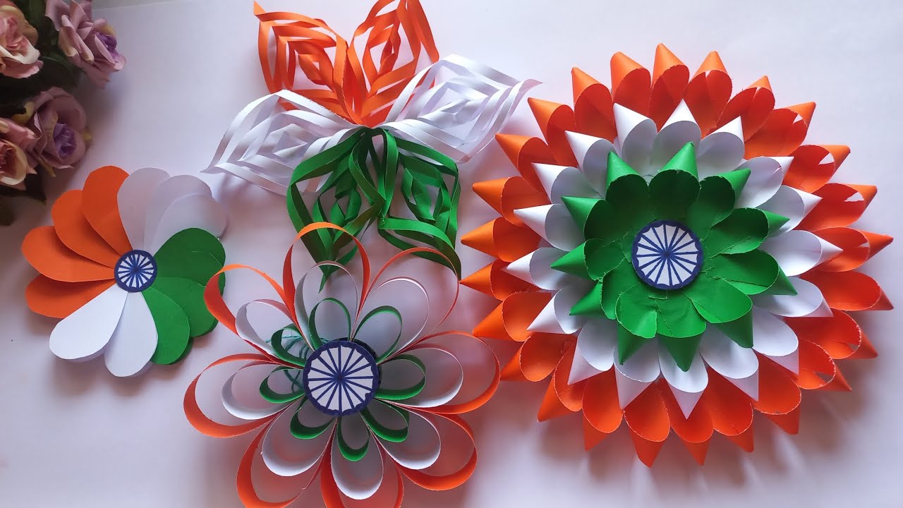 REPUBLIC DAY AND INDEPENDENCE DAY DECORATION CRAFTS 🇮🇳 | PAPERCRAFTS | SCHOOL DECORATION CRAFTS |