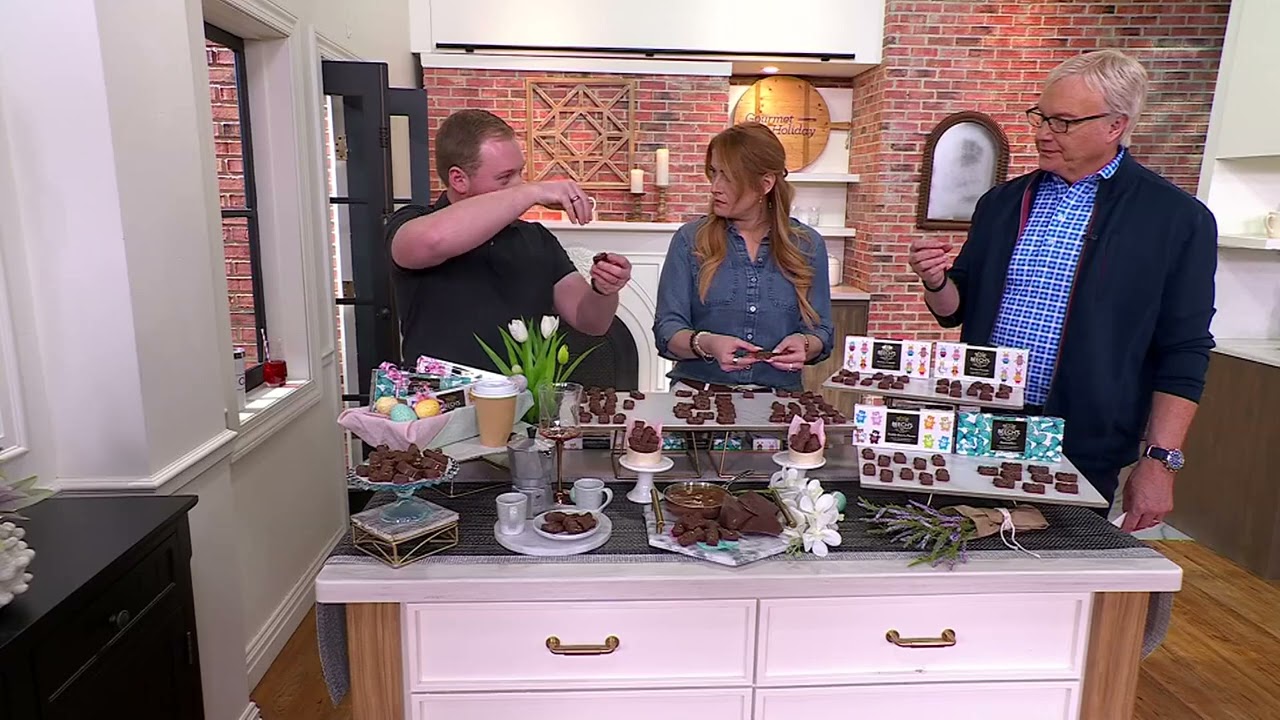 Beech's Fine Chocolates (4) 3.5oz Caramel Molded Chocolates on QVC