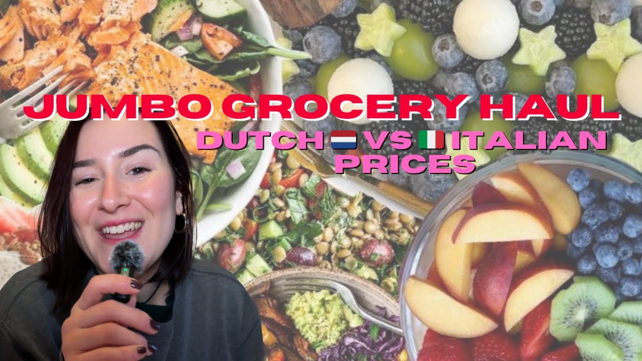 🛒 Jumbo Grocery Haul + Prices 🇳🇱 | Svuota spesa con prezzi olandesi vs Prezzi Italiani 🇮🇹