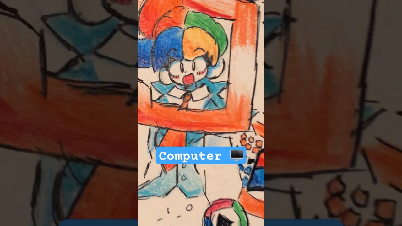 🖥️🛜🎥📸 #art #gijinka #fyp #drawing #traditionalart #windows