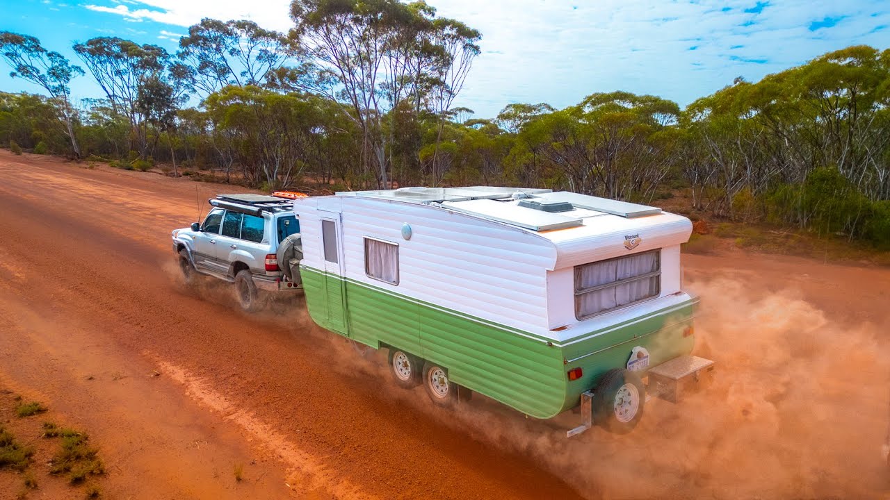 First Time OFF ROAD with our 51 Year Old Caravan (mistake!?)
