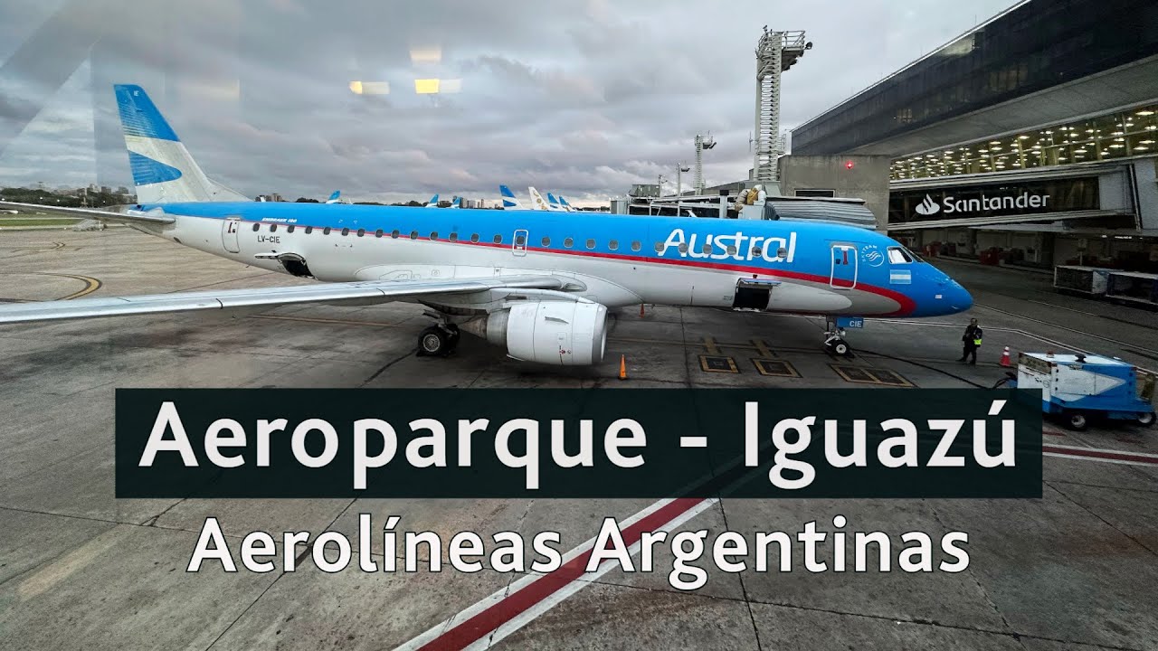 🛫 Vuelo desde Aeroparque (Buenos Aires) a Puerto Iguazú con Aerolíneas Argentinas ✈️ Embraer 190