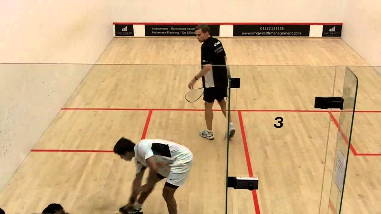Squash video Nick Matthew v Saurav Ghosal match (first game) PSL 2014 Duffield v Pontefract