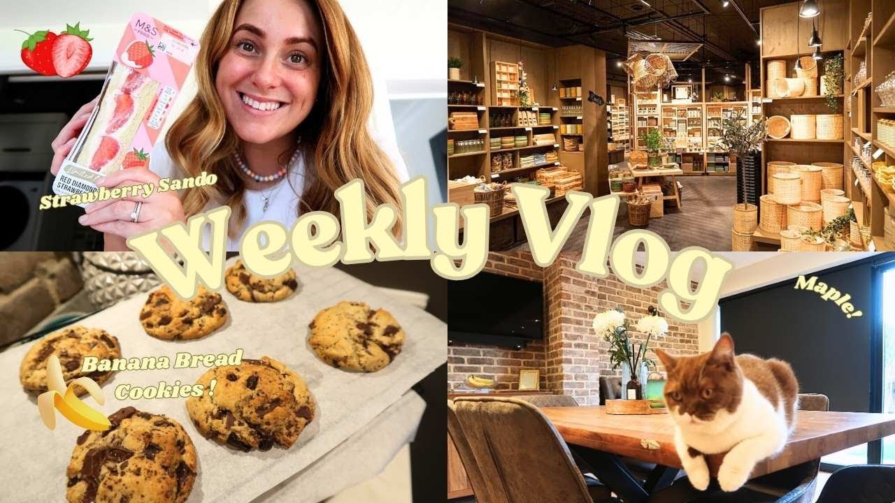 Weekly Vlog! Banana Bread Cookies, Sostrene Grene shop & hobbies!