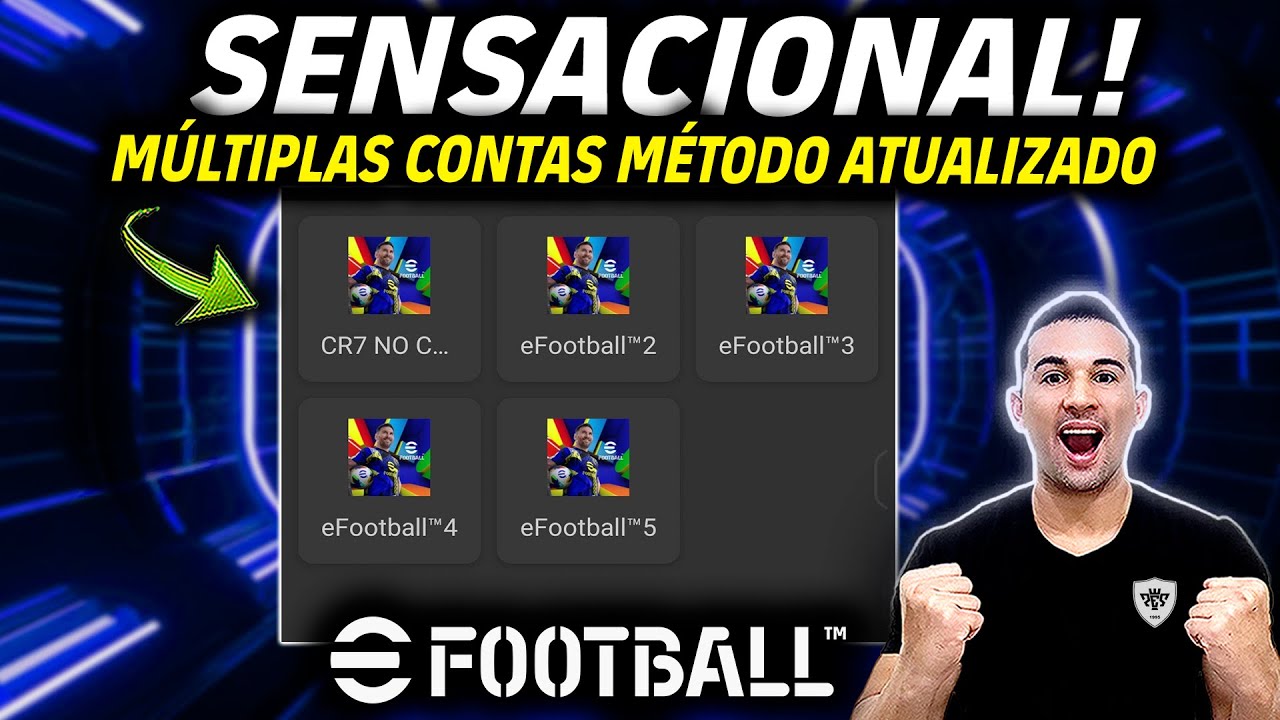 SENSACIONAL! COMO DUPLICAR CONTAS NO EFOOTBALL 2026 MOBILE, MÚLTIPLAS CONTAS ILIMITADO