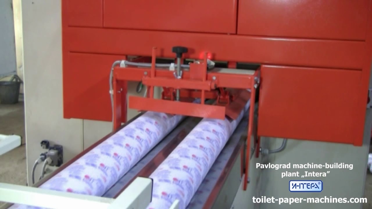 Automatic orbital log saw for toilet paper