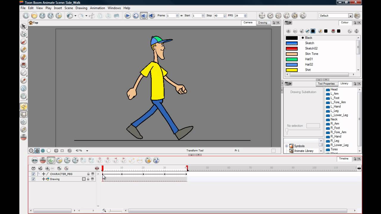 Toon Boom Animate Walk Cycles Tutorial