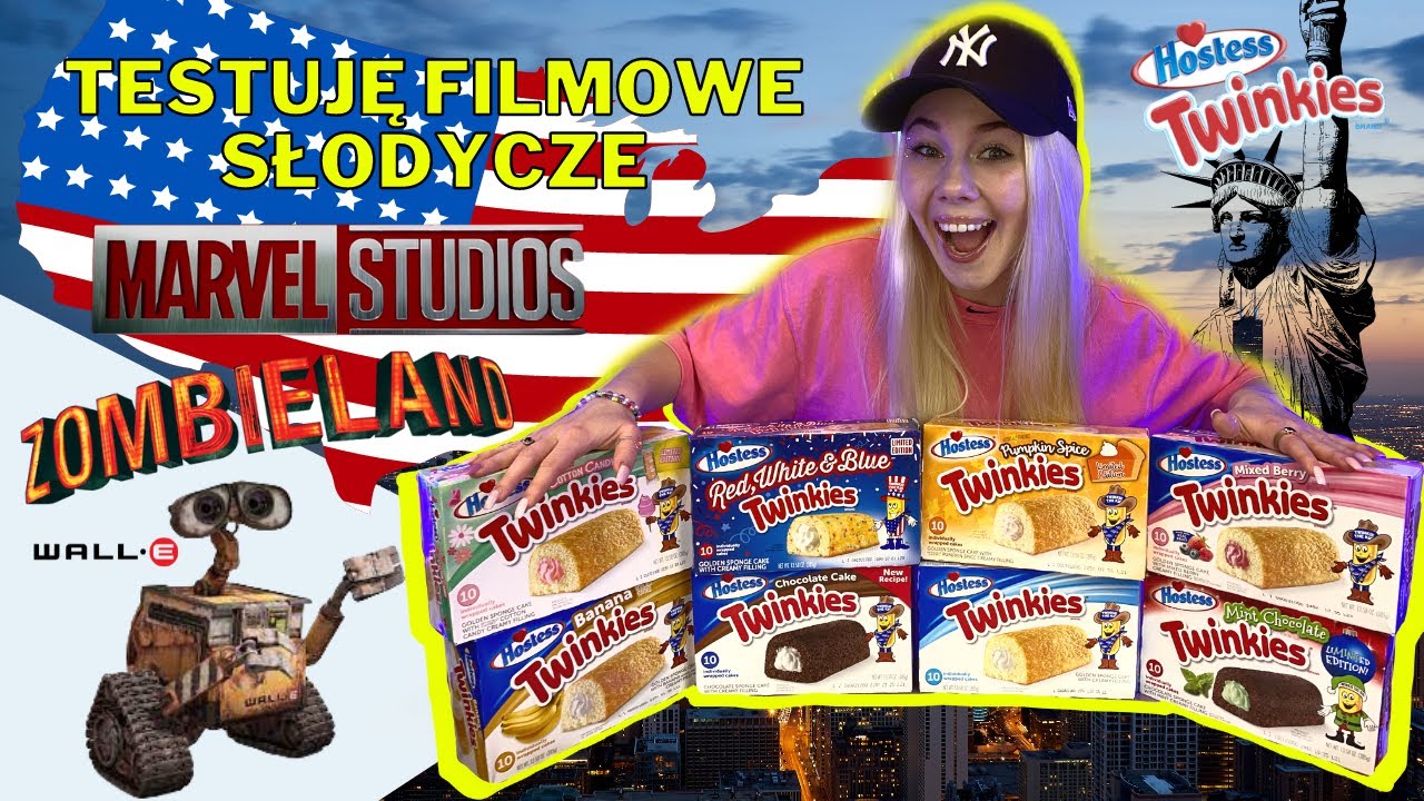 TESTUJĘ FILMOWE 🎬 SŁODYCZE 🍰| TWINKIES | Pattje