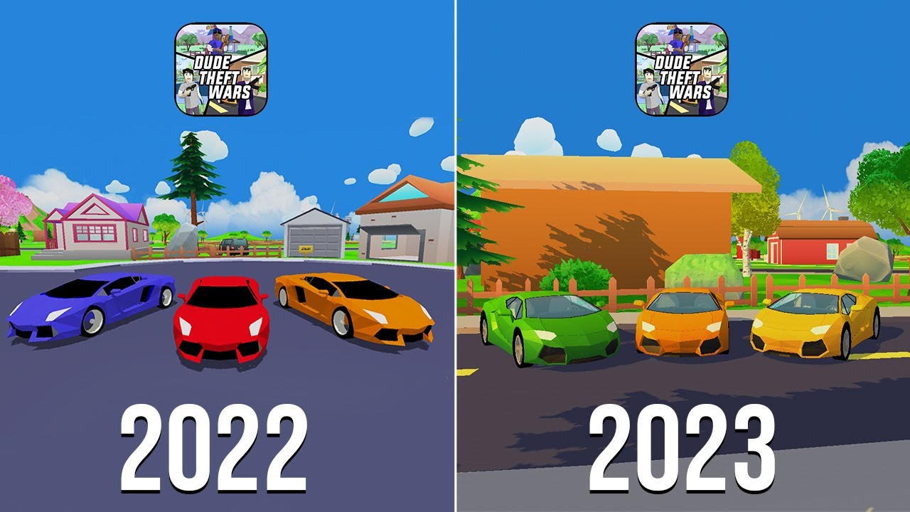 Dude Theft Wars 2022 vs Early 2023 !!!🤔🤔🤔