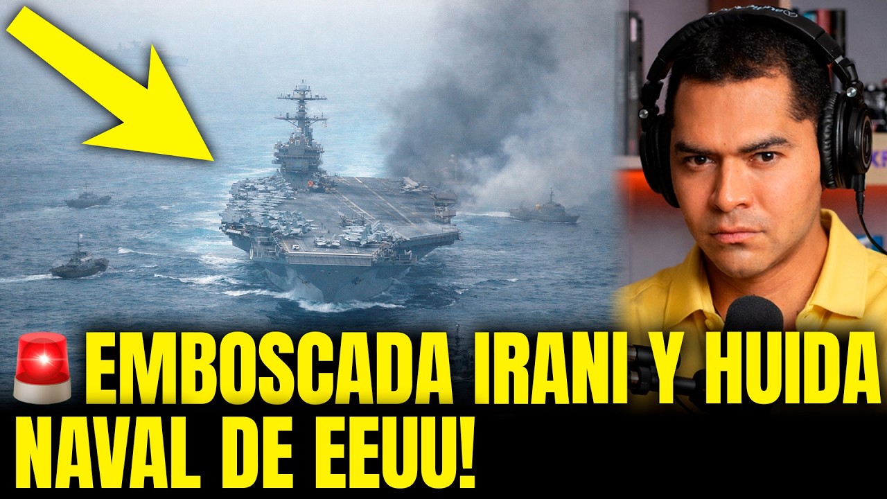 EEUU RETROCEDE! PORTAAVIONES SE ALEJA tras ATAQUE DE IRÁN